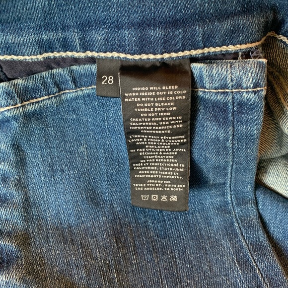 J BRAND Maria Distressed High Rise Skinny Jeans Motion Wash Size 27 - Picture 4 of 10